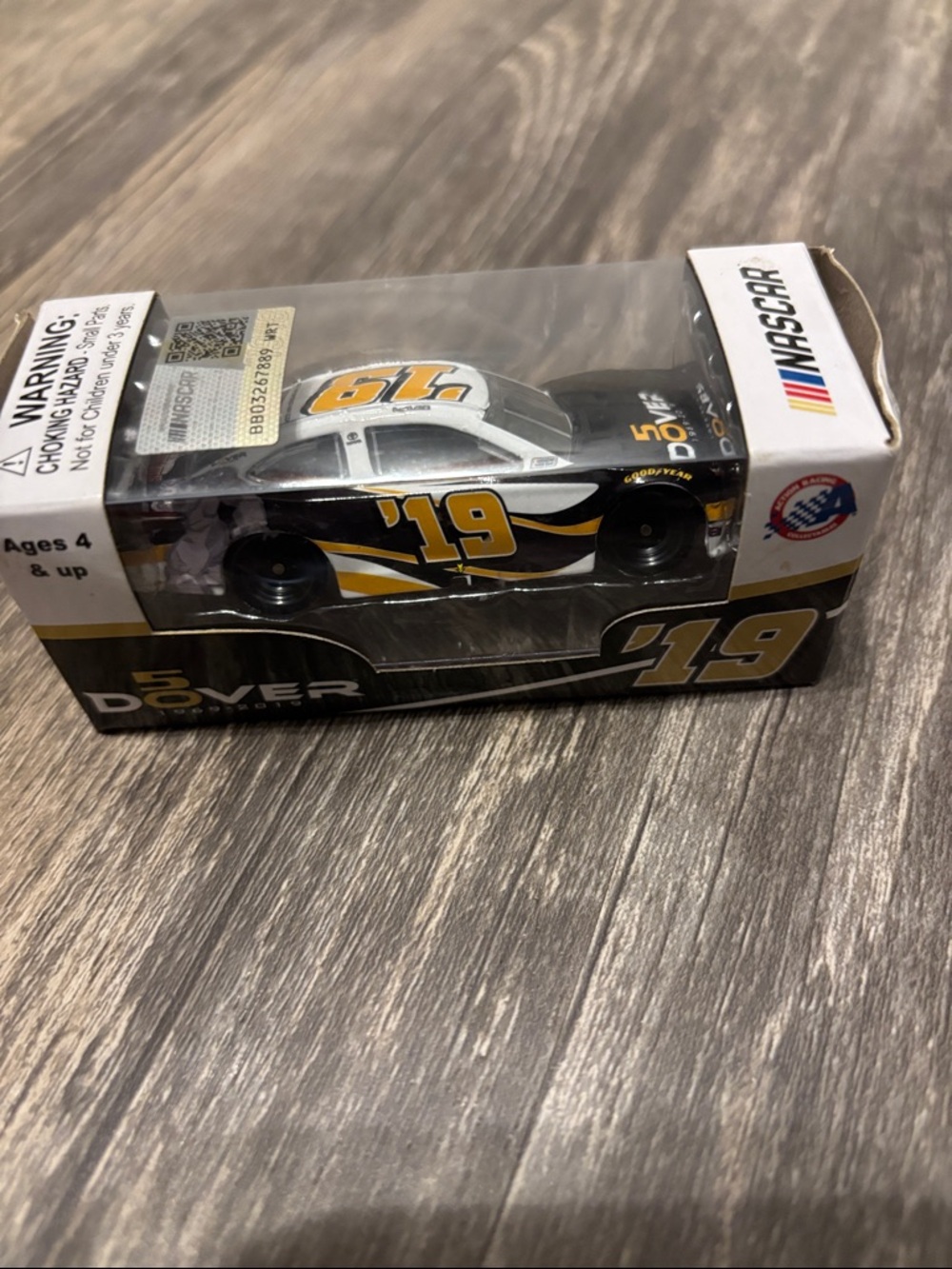 Nascar #19 Black and Gold Racing Diecast Car